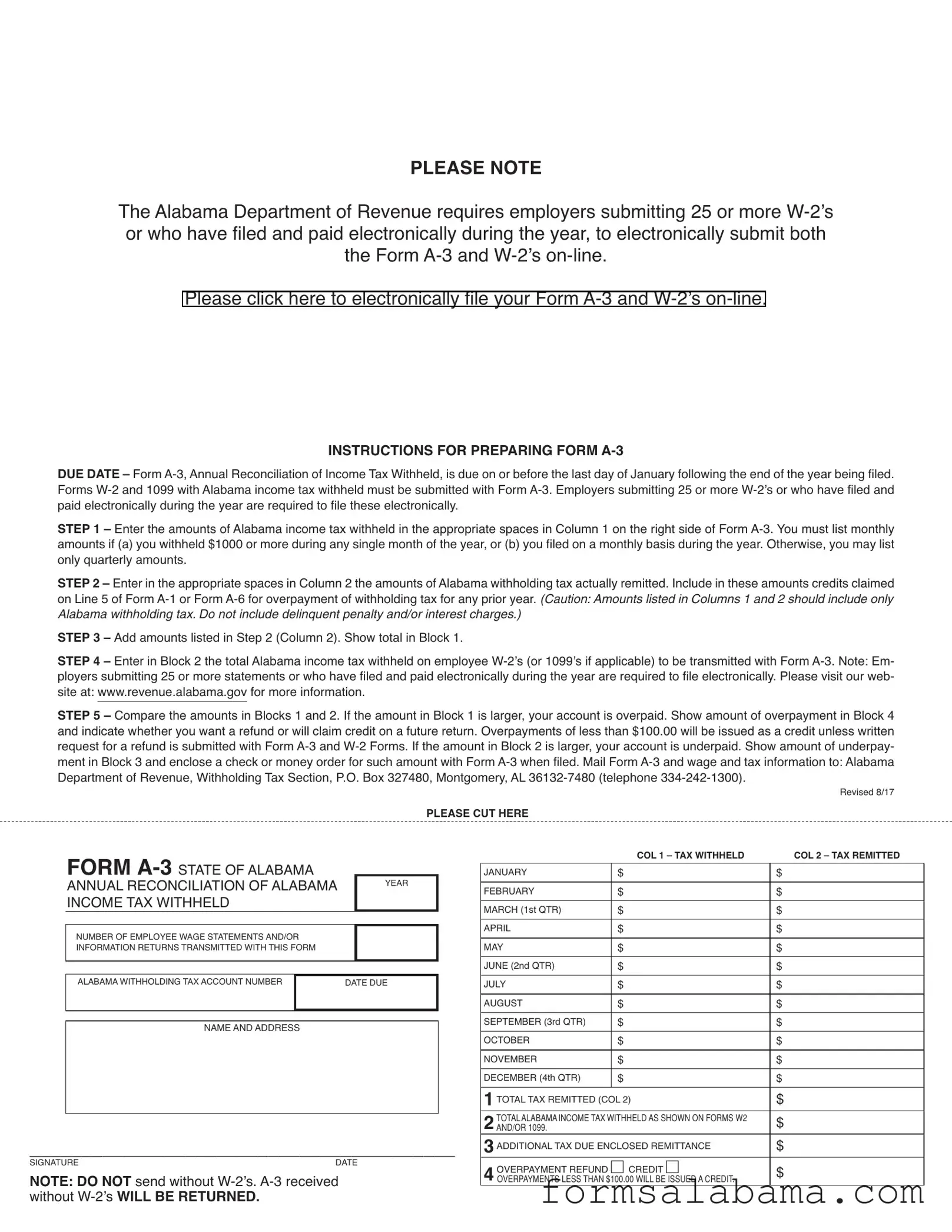 Fill Out a Valid A 3 Alabama Template