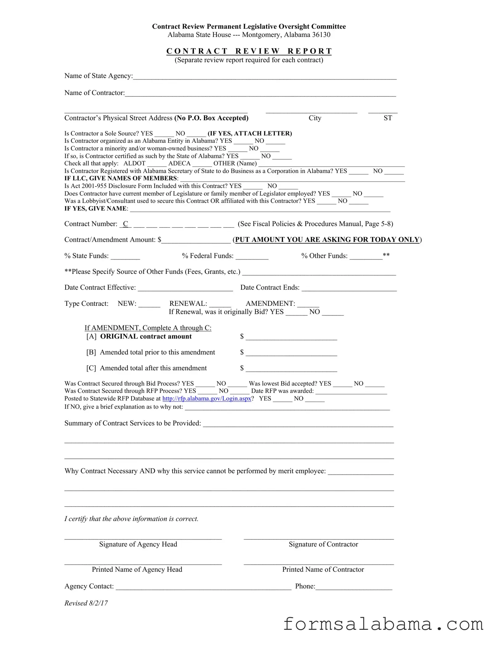 Fill Out a Valid Alabama Contract Template