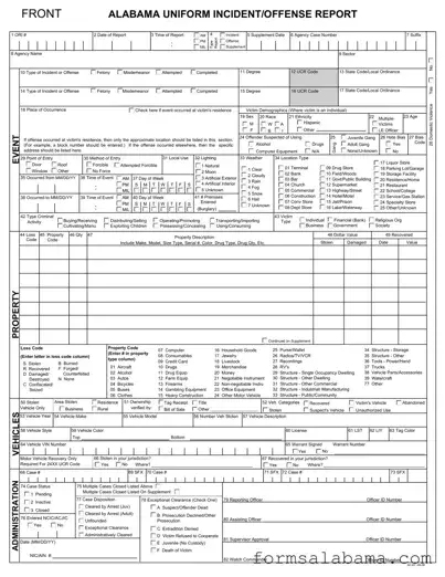 Fill Out a Valid Alabama Incident Offense Report Template