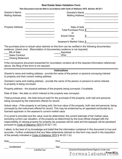 Fill Out a Valid Alabama Rt 1 Template