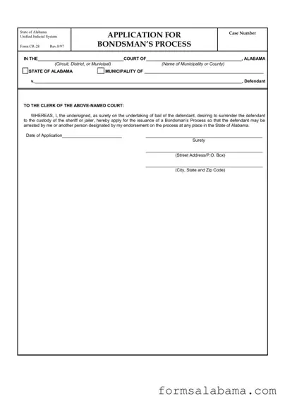 Fill Out a Valid Cr 28 Alabama Template